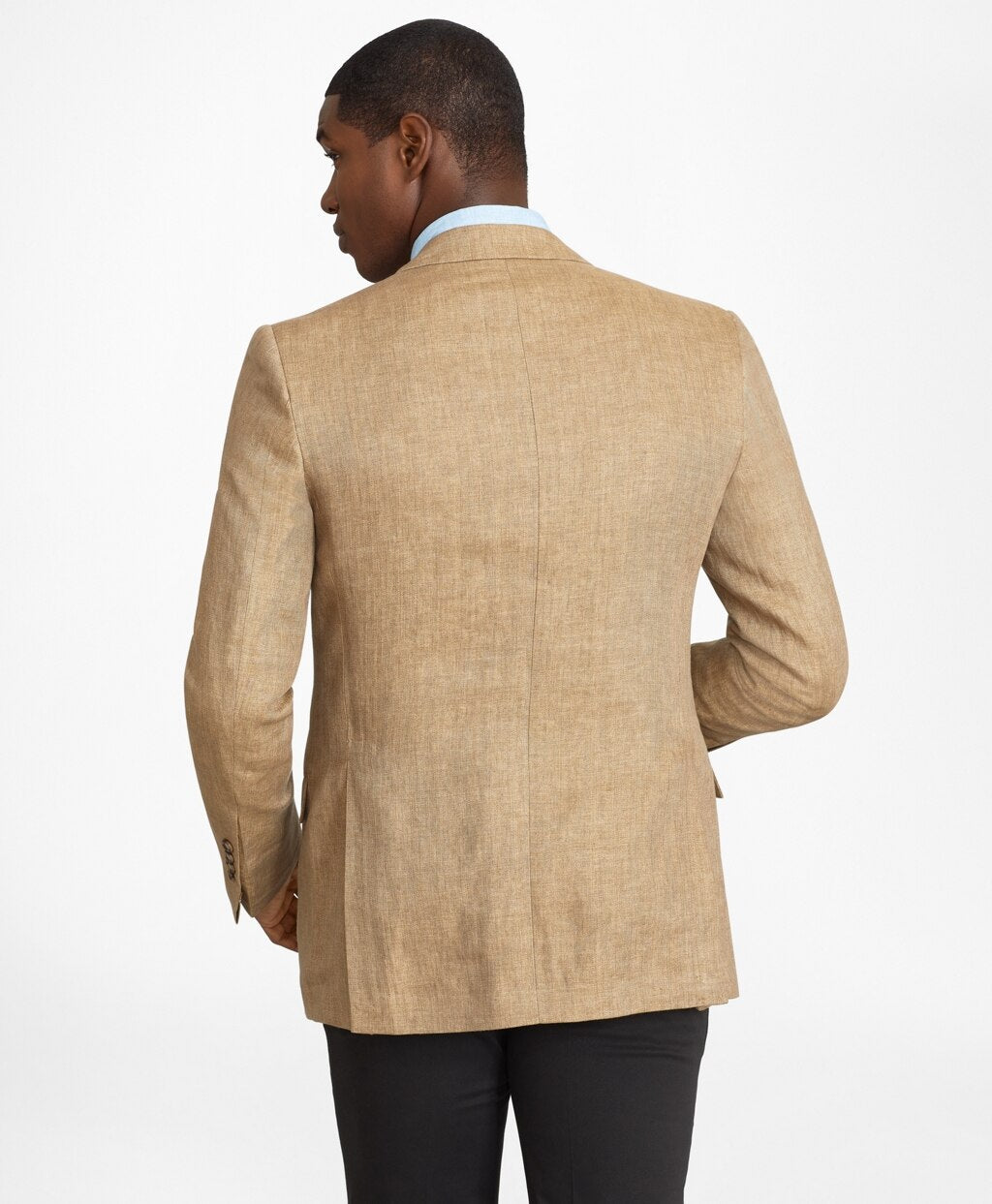 Brooks Brothers Men Regent Fit Two-Button Linen Sport Coat