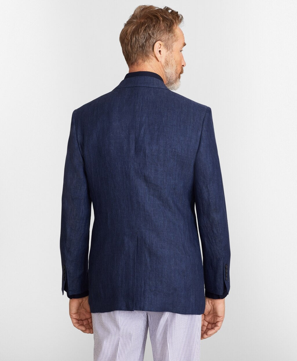 Brooks Brothers Men Madison Fit Linen Herringbone Sport Coat