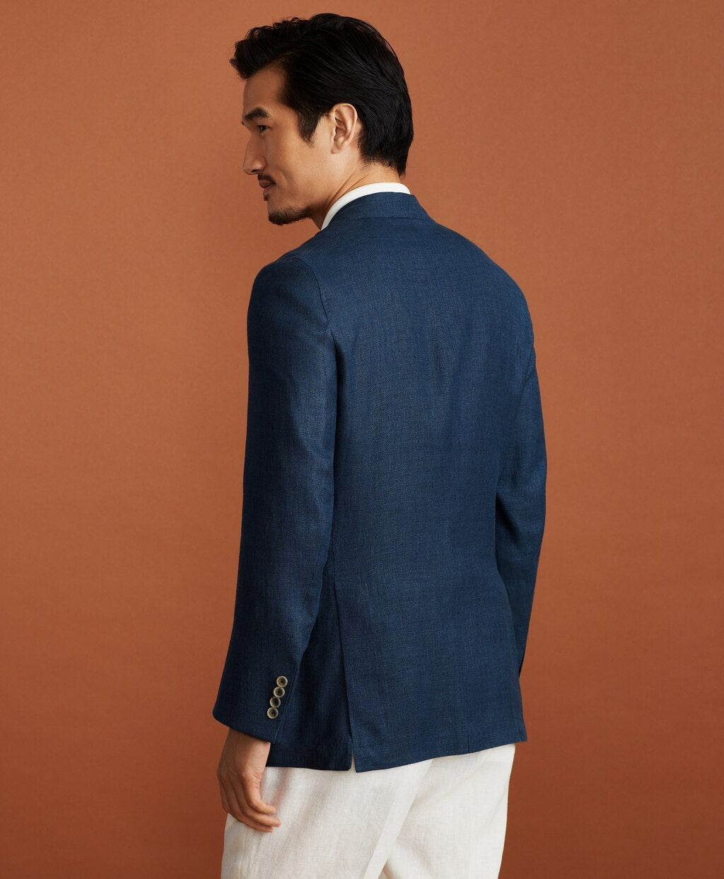 Brooks Brothers Men Golden Fleece® BrooksCloud™ Three-Button Linen-Wool-Silk Sport Coat