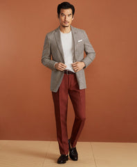 Brooks Brothers Men Golden Fleece® BrooksCloud™ Silk-Linen-Cotton Houndstooth Sport Coat
