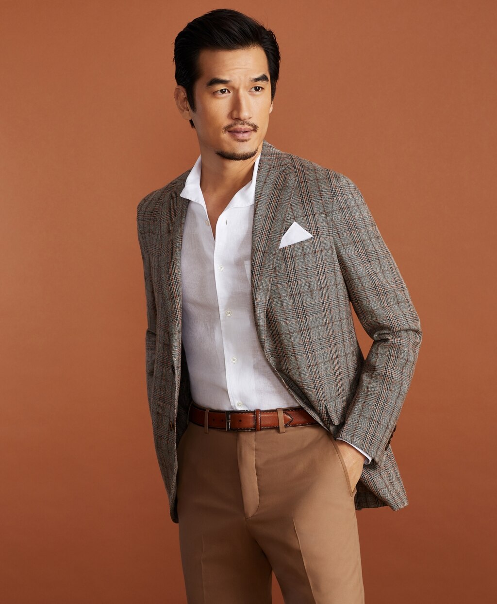 Brooks Brothers Men Golden Fleece® BrooksCloud™ Hemp-Wool Plaid Sport Coat
