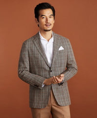Brooks Brothers Men Golden Fleece® BrooksCloud™ Hemp-Wool Plaid Sport Coat