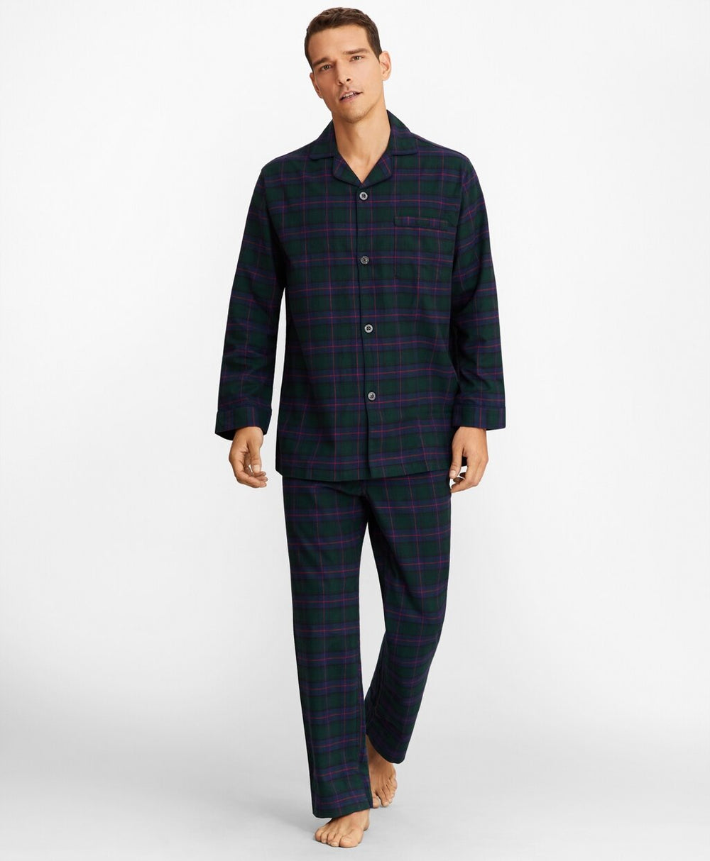 Brooks Brothers Men Tartan Flannel Pajamas