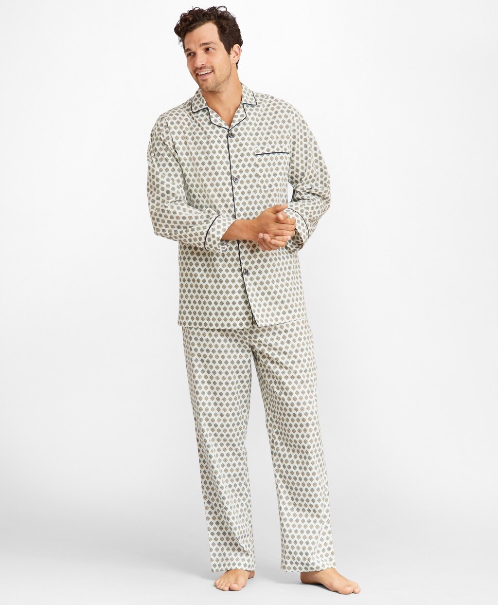 Brooks Brothers Men Foulard Print Pajamas