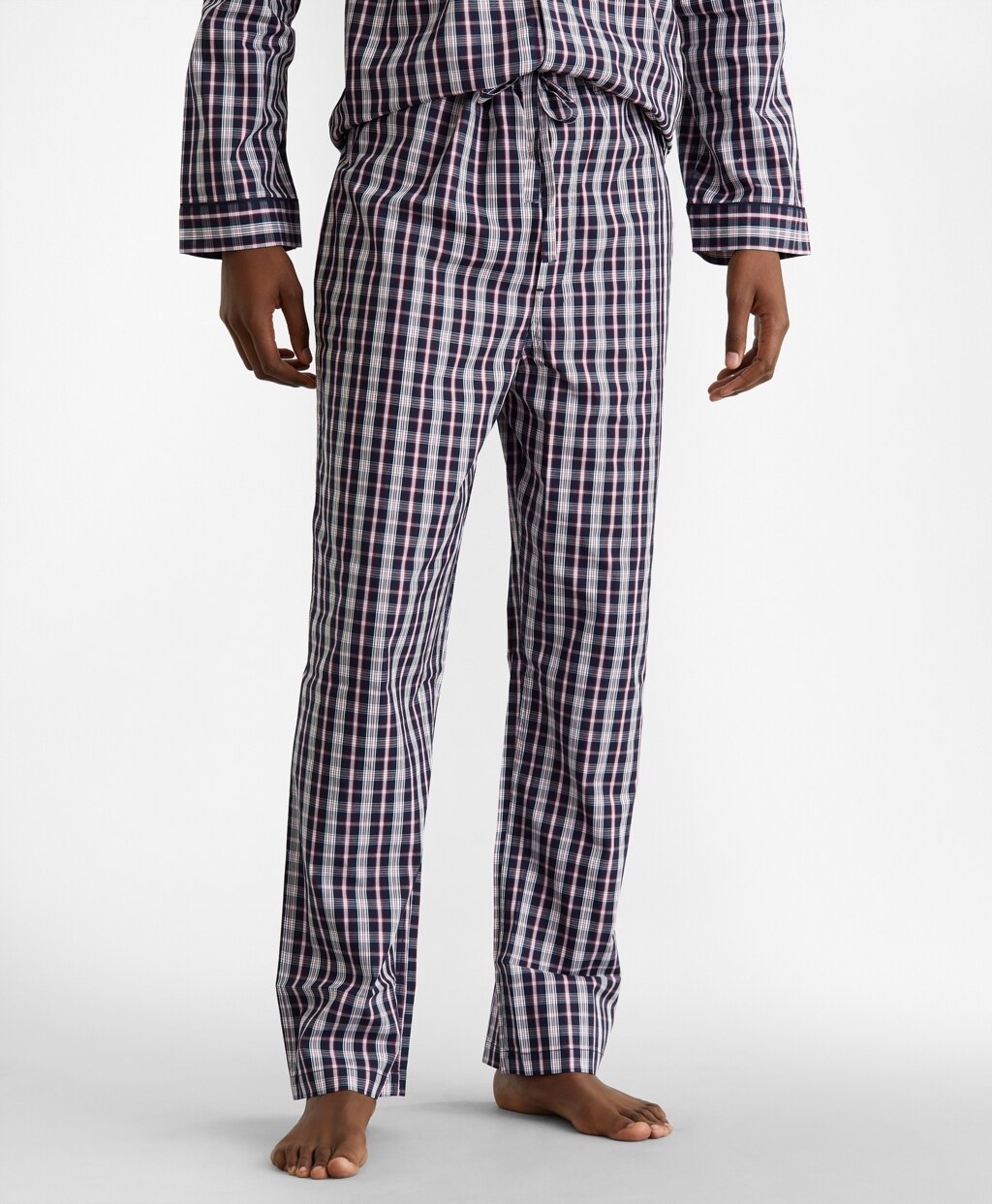 Brooks Brothers Men Double-Plaid Pajamas