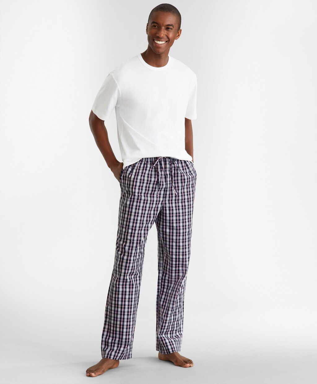 Brooks Brothers Men Double-Plaid Lounge Set