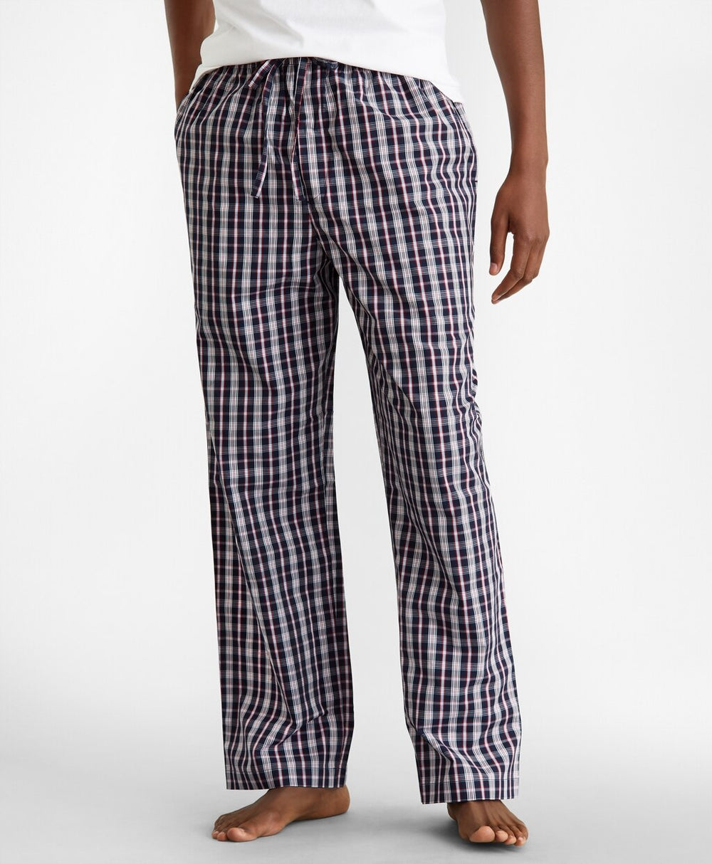 Brooks Brothers Men Double-Plaid Lounge Set