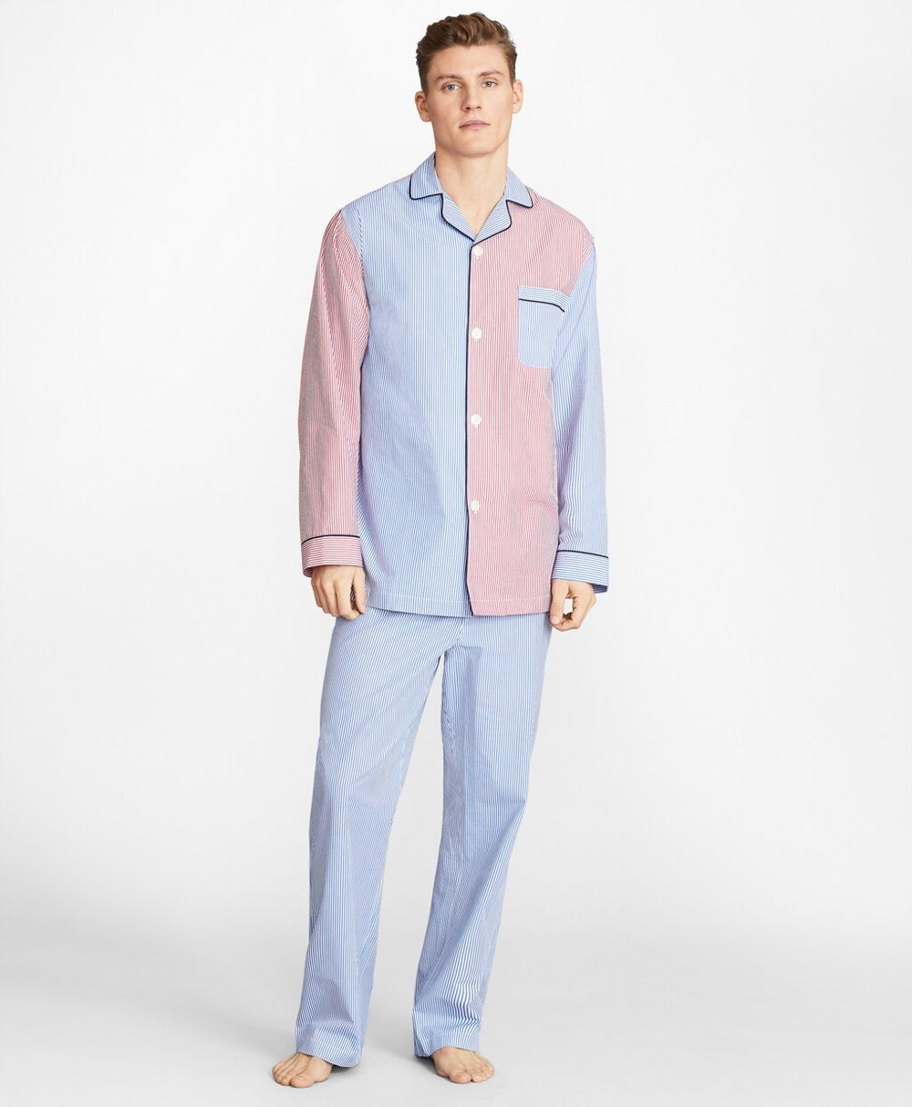 Brooks Brothers Men Seersucker Fun Pajamas