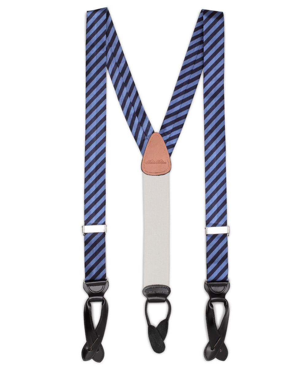 Brooks Brothers Men Diagonal Stripe Suspenders