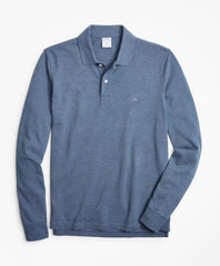 Brooks Brothers Men Slim Fit Supima® Long-Sleeve Performance Polo Shirt
