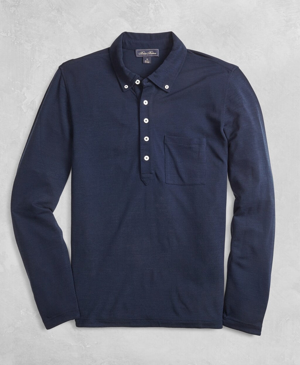 Brooks Brothers Men Golden Fleece® BrooksTech™ Long-Sleeve Polo Shirt