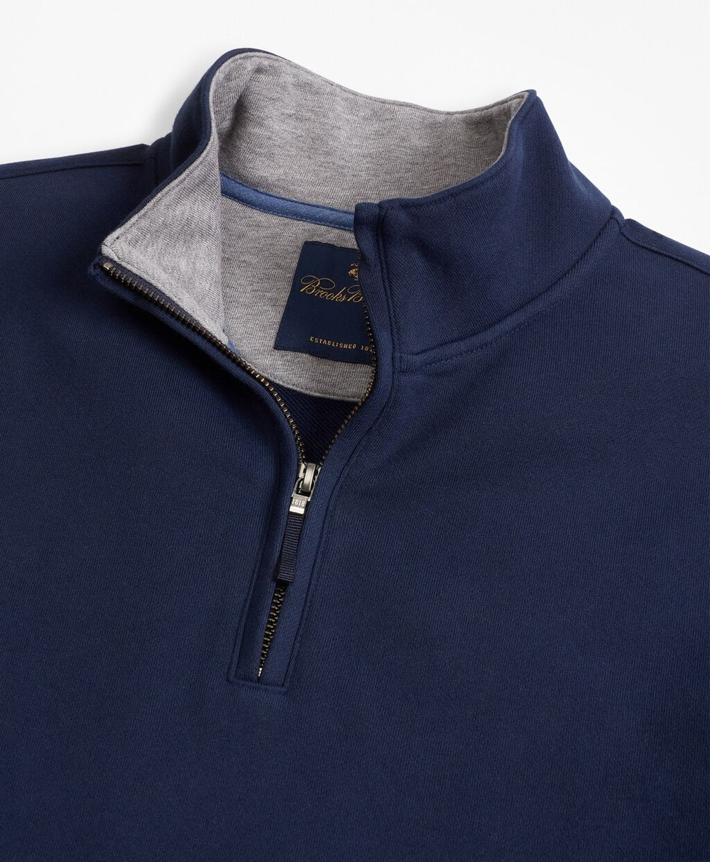 Brooks Brothers Men French Terry Half-Zip