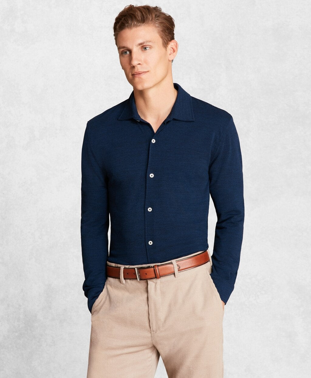 Brooks Brothers Men Golden Fleece® BrooksTech™ Pique Sport Shirt