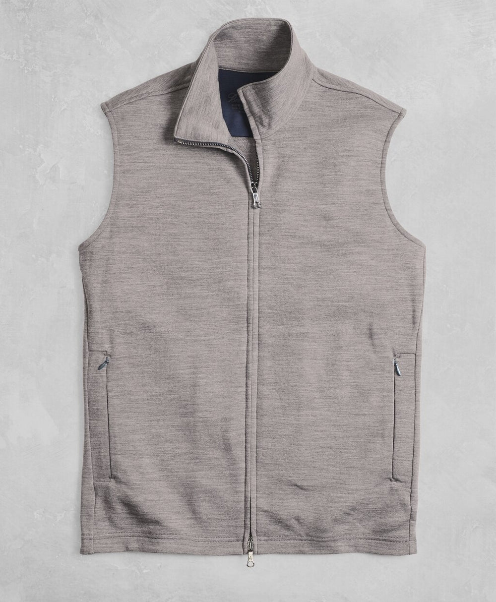 Brooks Brothers Men Golden Fleece® BrooksTech™ French Terry Full-Zip Vest