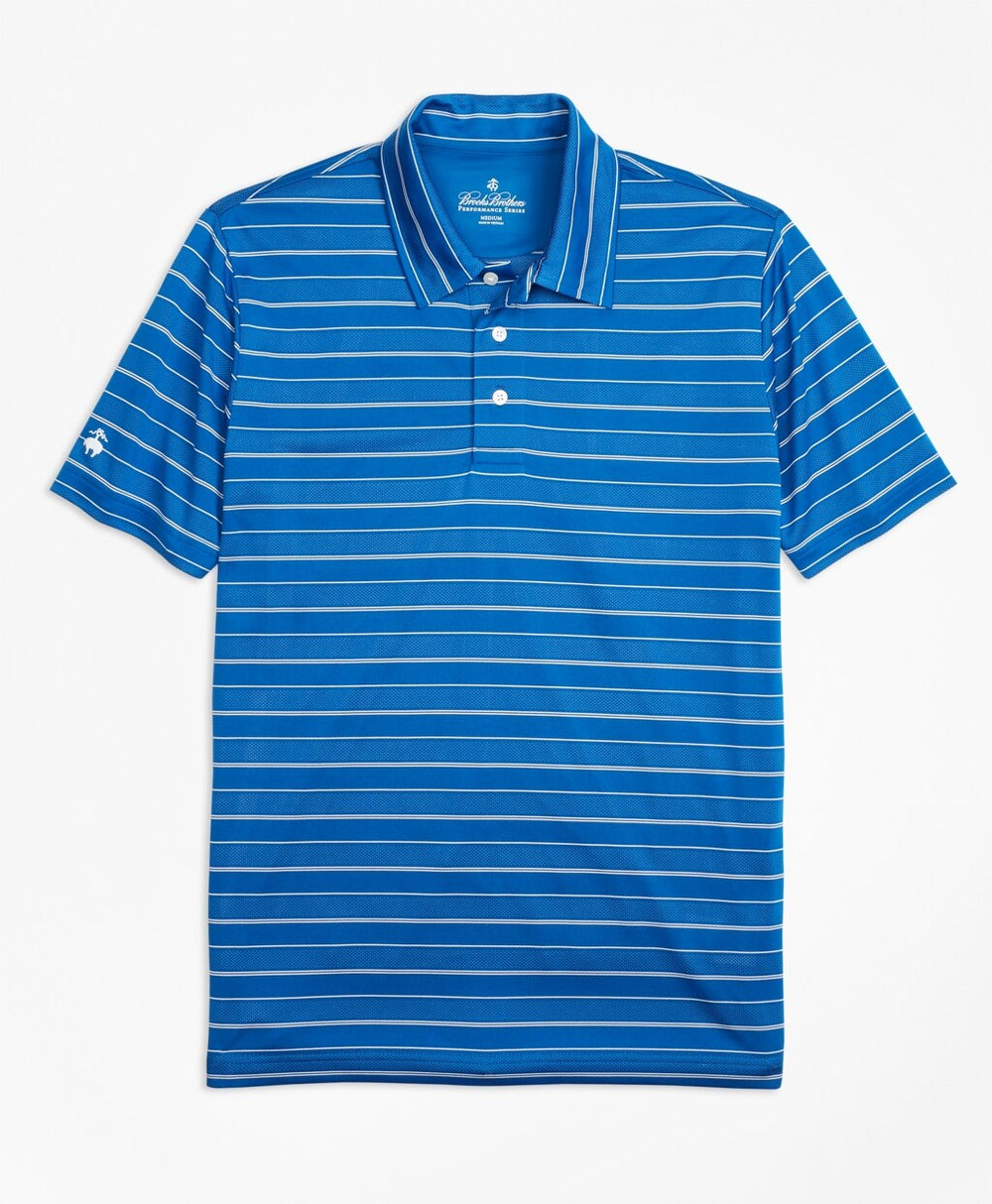 Brooks Brothers Men Performance Series Bird's-Eye Stripe Polo Shirt