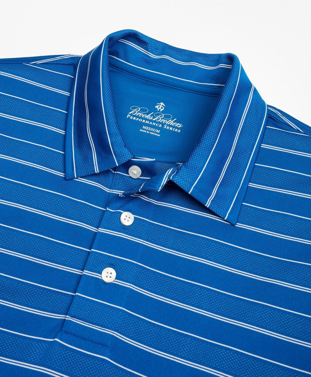 Brooks Brothers Men Performance Series Bird's-Eye Stripe Polo Shirt