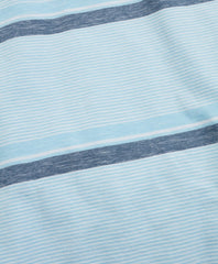 Brooks Brothers Men Slim Fit Cotton and Linen Horizontal Stripe Polo Shirt