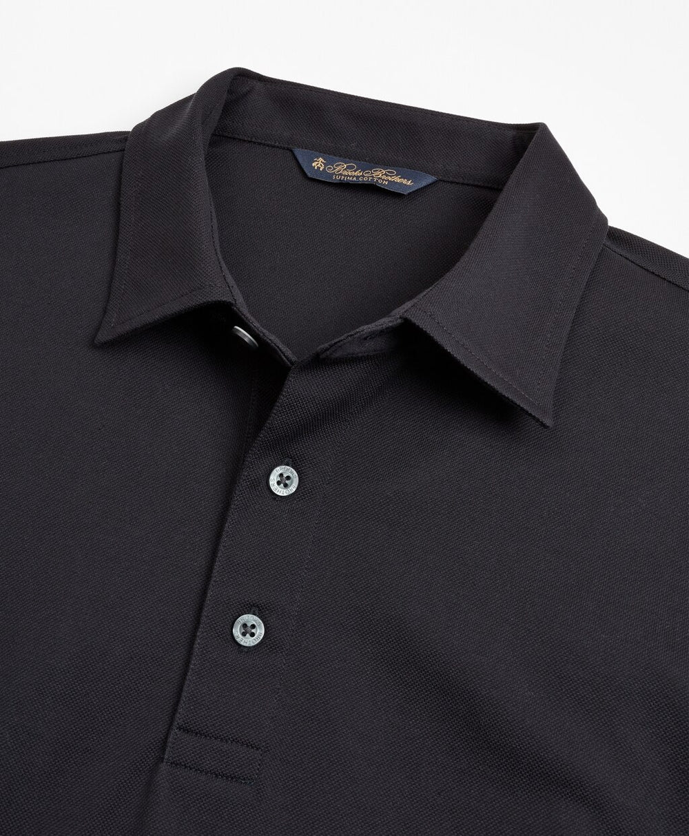 Brooks Brothers Men Premium Extra-Fine Supima® Cotton Pique Long-Sleeve Polo
