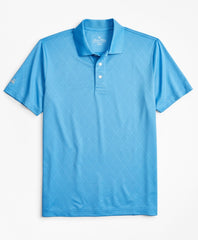 Brooks Brothers Men Performance Series Diamond Jacquard Polo Shirt