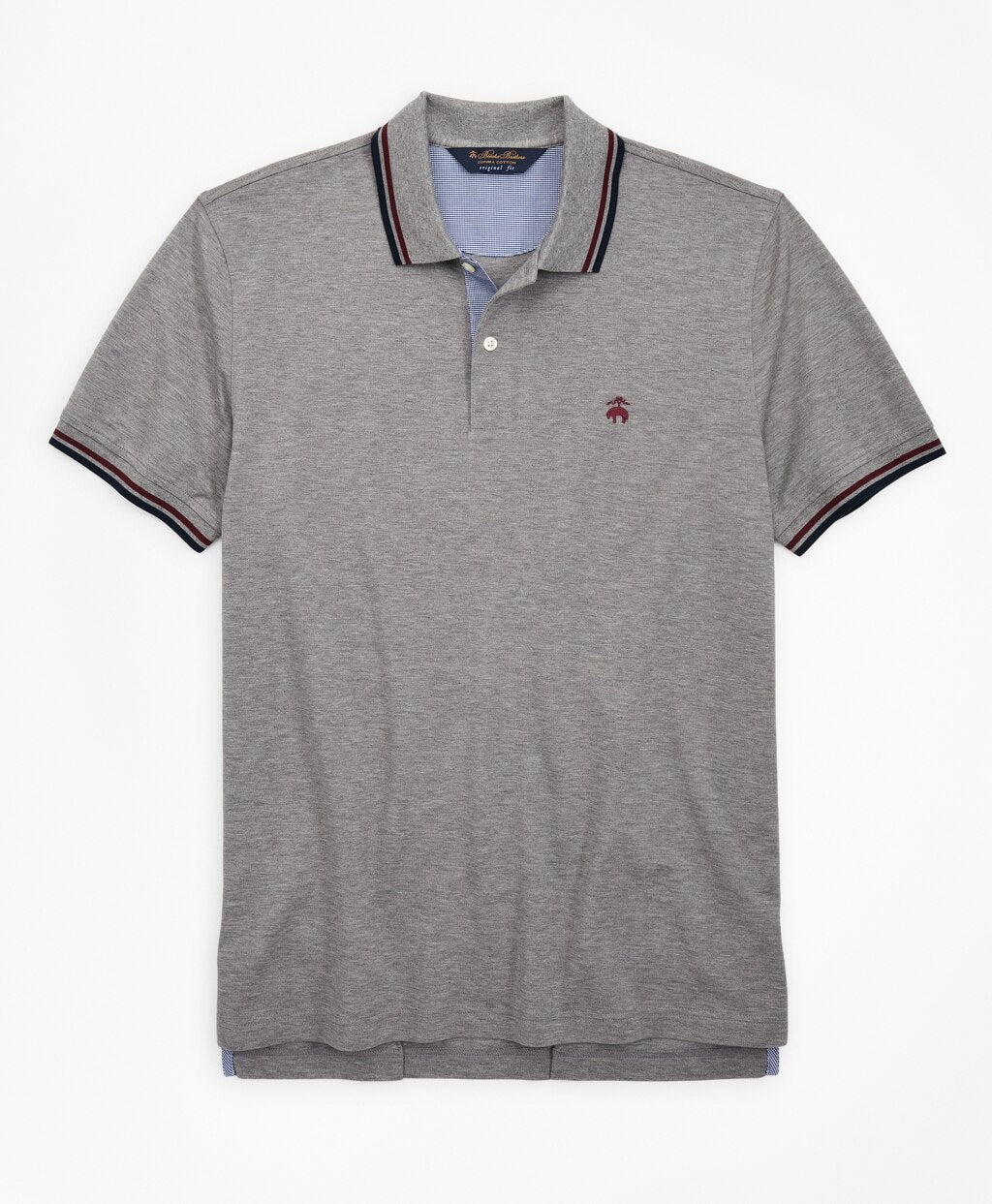 Brooks Brothers Men Original Fit Stripe Trim Polo Shirt