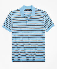 Brooks Brothers Men Original Fit Heathered Stripe Polo Shirt