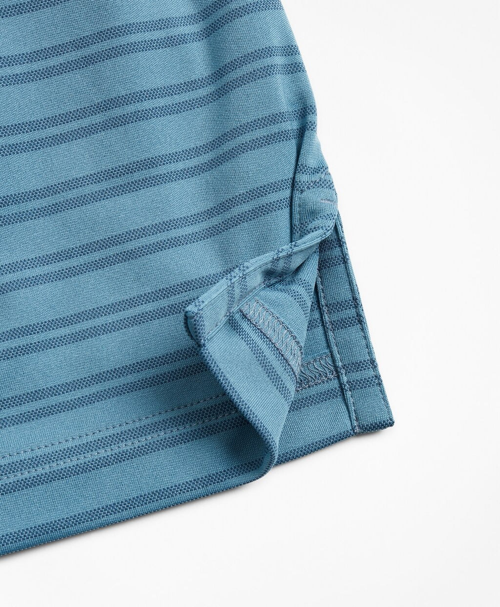 Brooks Brothers Men Performance Series Textured Double-Stripe Polo Shirt