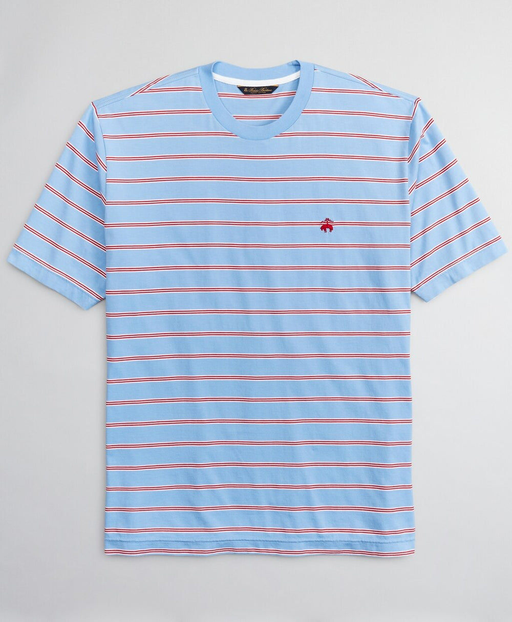 Brooks Brothers Men Supima® Cotton Multi-Stripe T-Shirt