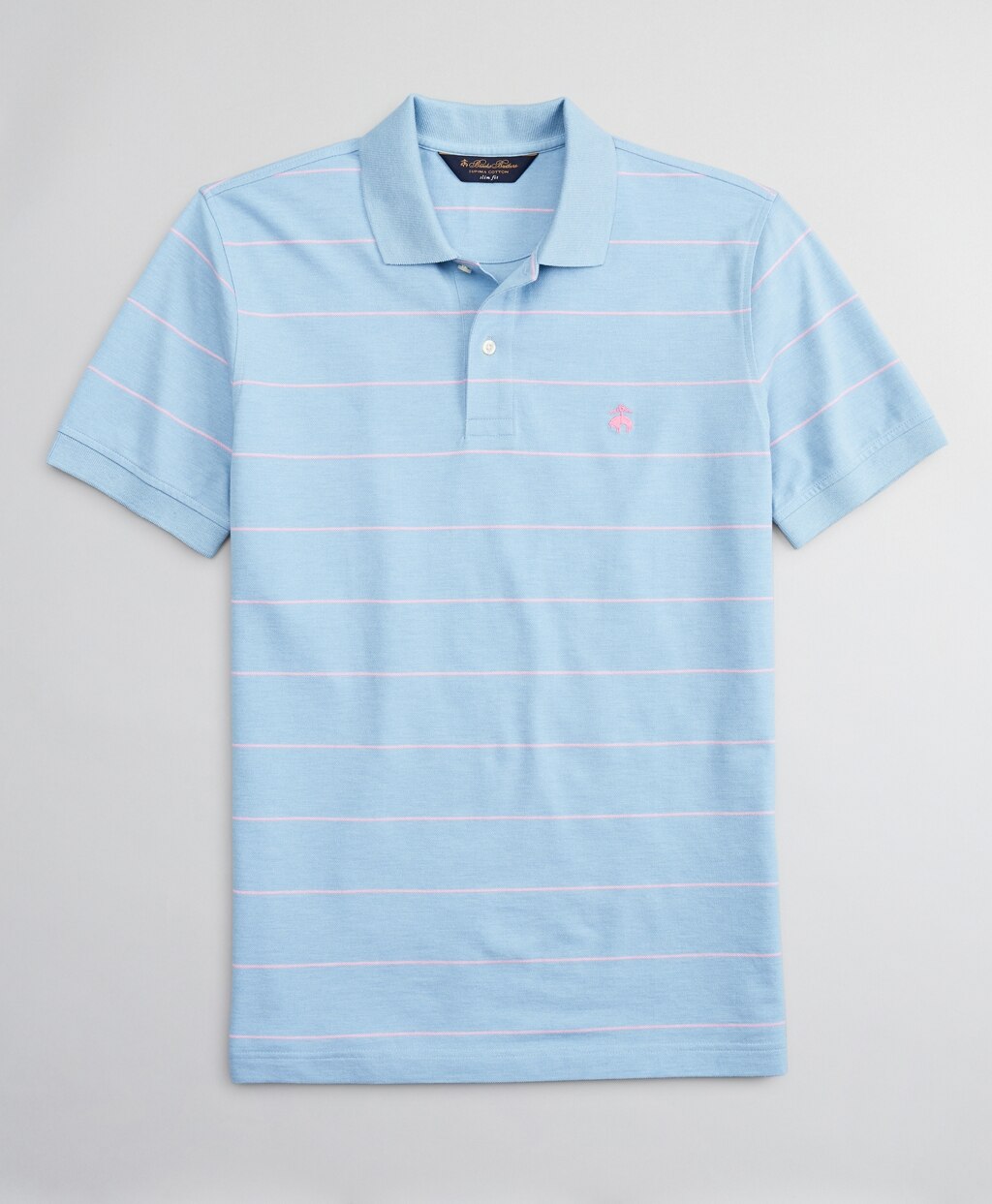 Brooks Brothers Men Slim Fit Thin Stripe Polo Shirt