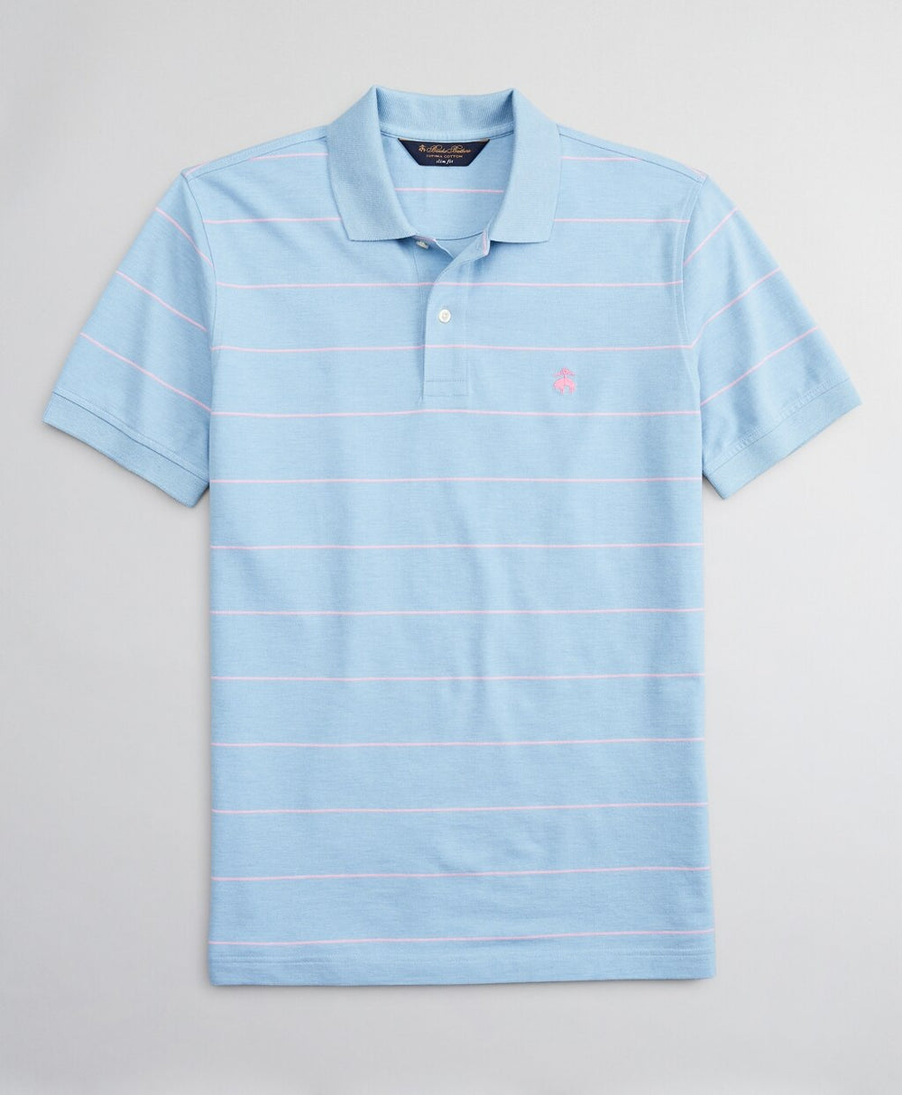 Brooks Brothers Men Slim Fit Thin Stripe Polo Shirt