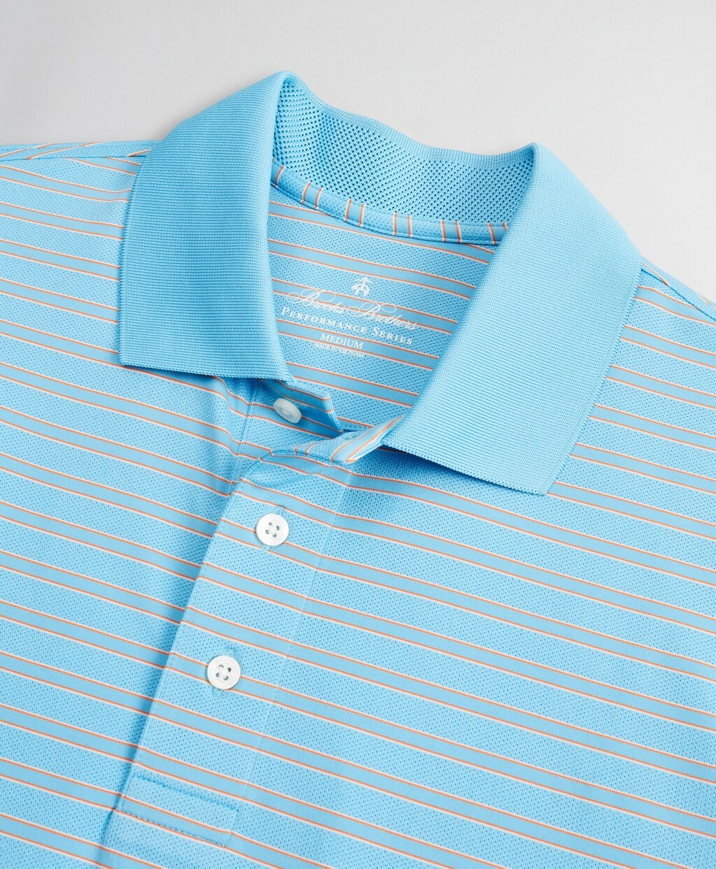 Brooks Brothers Men Performance Series Textured Bar Stripe Polo Shirt
