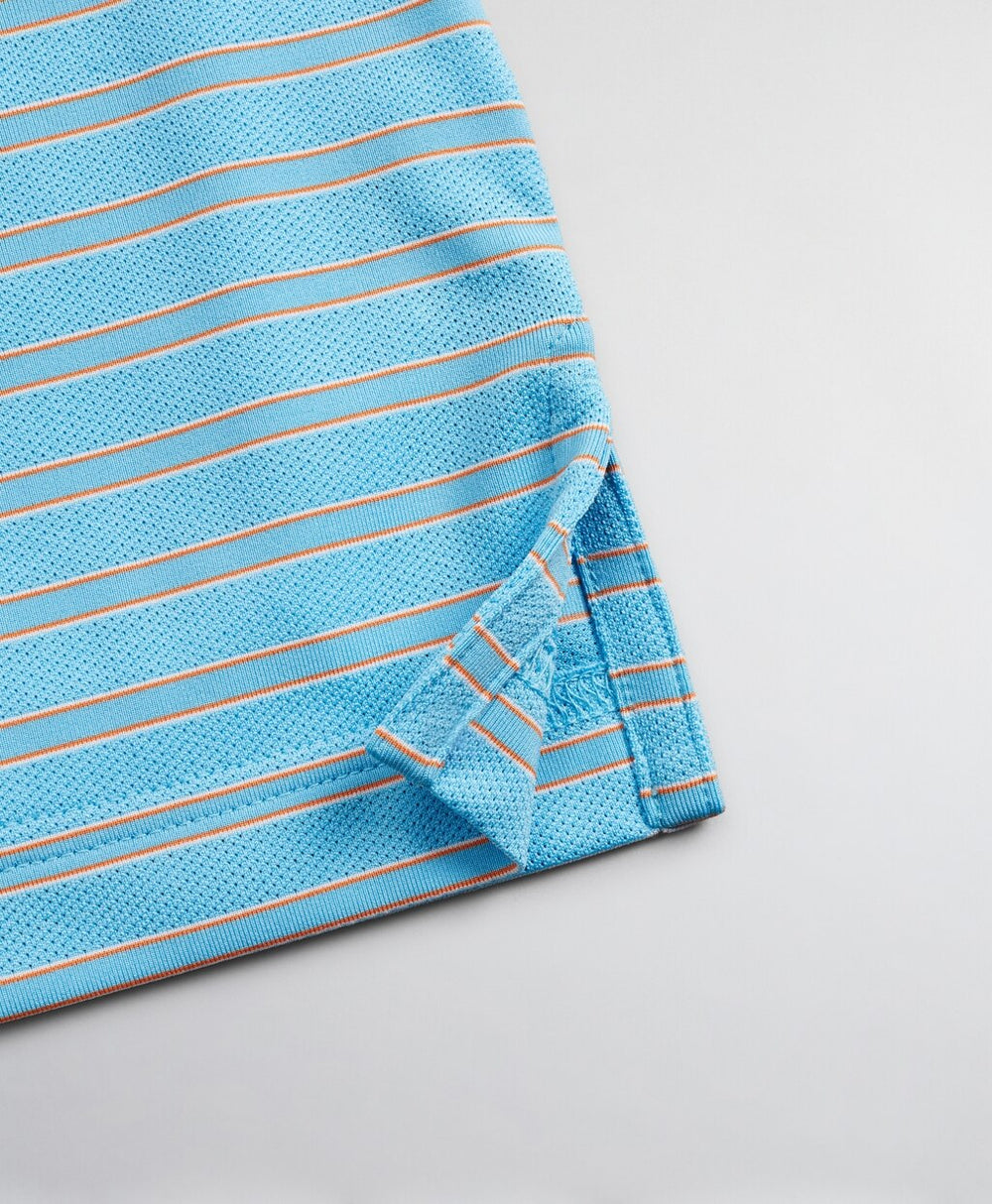 Brooks Brothers Men Performance Series Textured Bar Stripe Polo Shirt