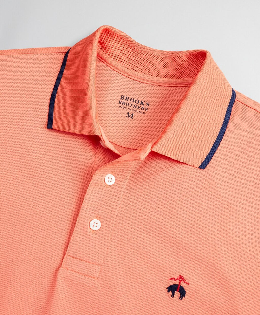 Brooks Brothers Men Performance Series Tipped Collar Polo Shirt