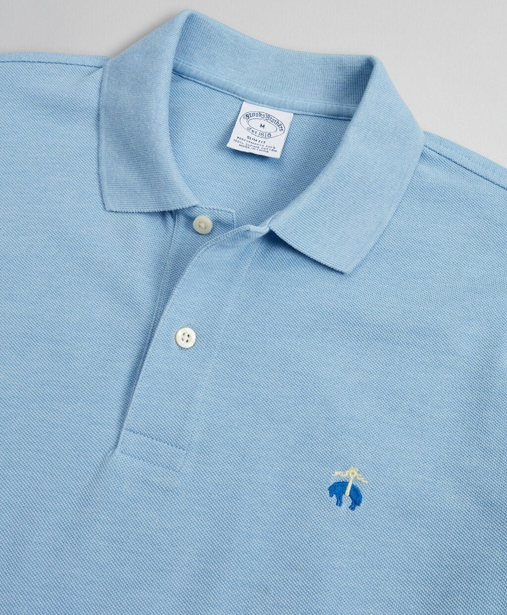 Brooks Brothers Men Slim Fit Stretch Supima® Cotton Performance Polo Shirt