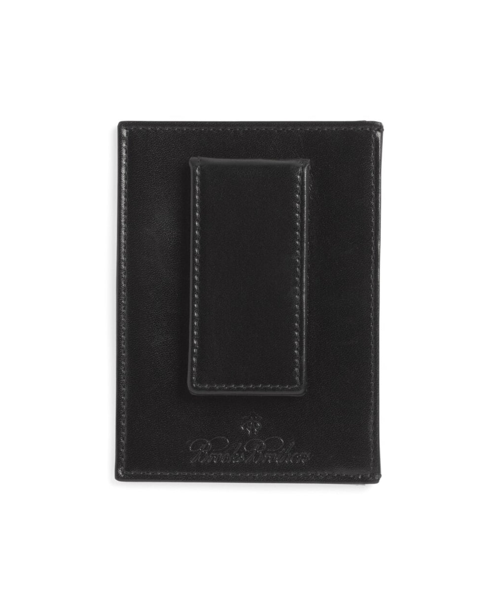 Brooks Brothers Men French Calf Card Case with Magnetic Clip