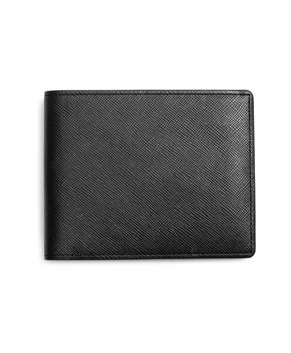 Brooks Brothers Men Saffiano Leather Wallet