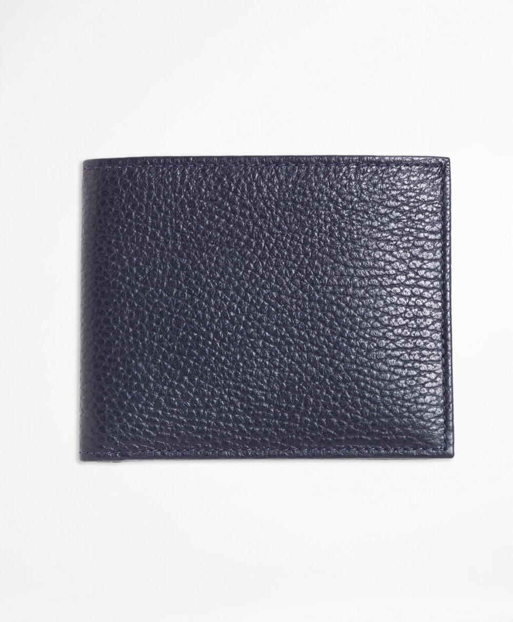 Brooks Brothers Men Pebble Leather Wallet