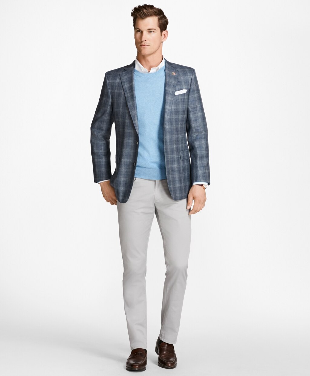 Brooks Brothers Men Five-Pocket Selvedge Twill Pants
