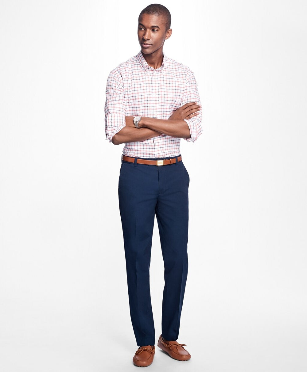 Brooks Brothers Men Milano Fit Supima® Cotton Poplin Pants