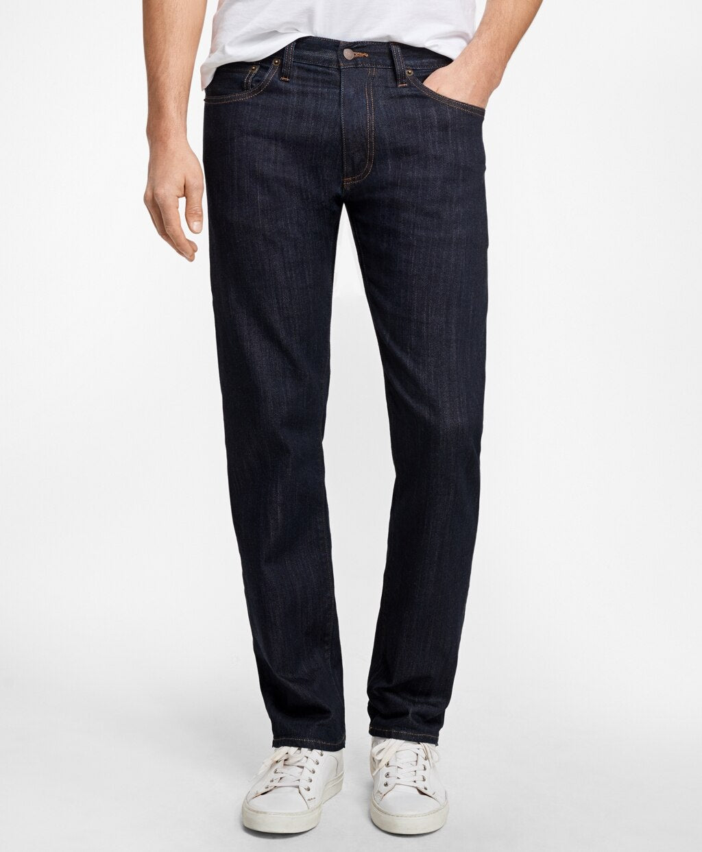 Brooks Brothers Men Supima® Stretch Denim Straight Fit Jeans