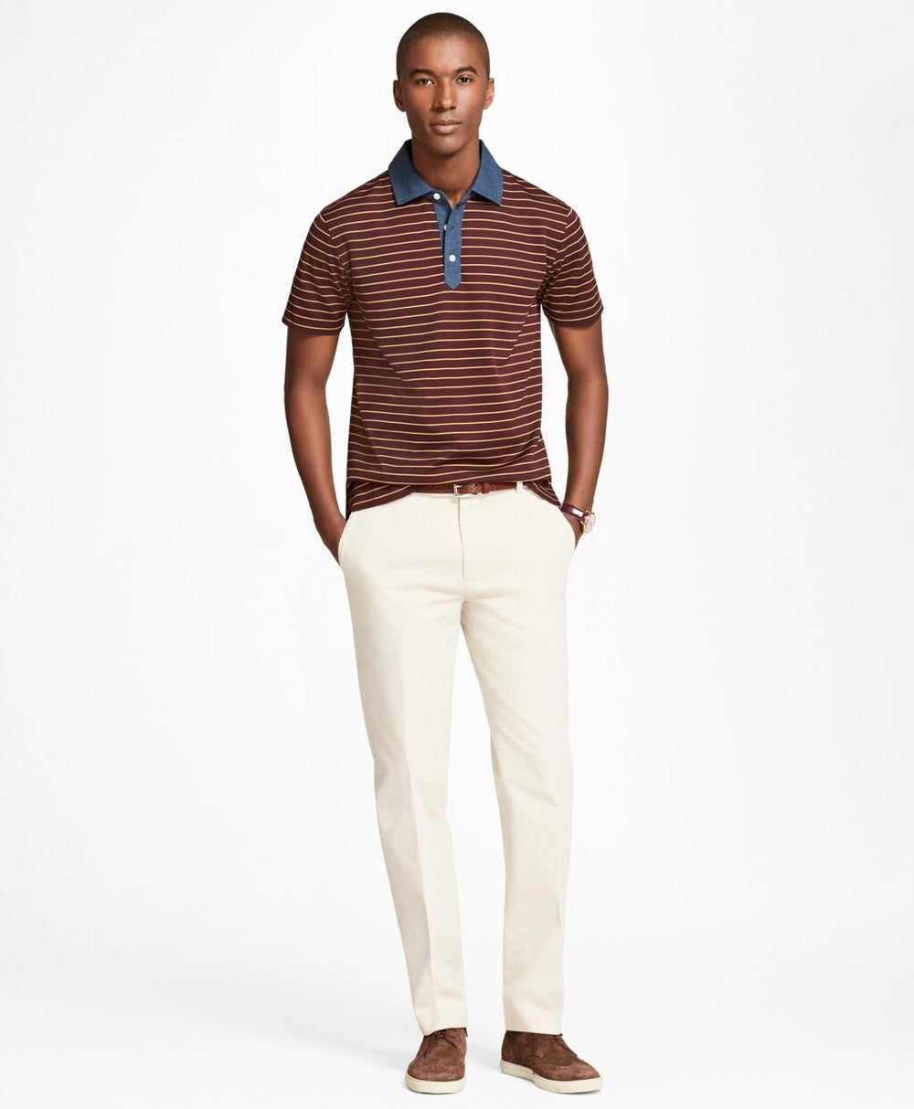 Brooks Brothers Men Milano Fit Fine Wale Stretch Corduroys