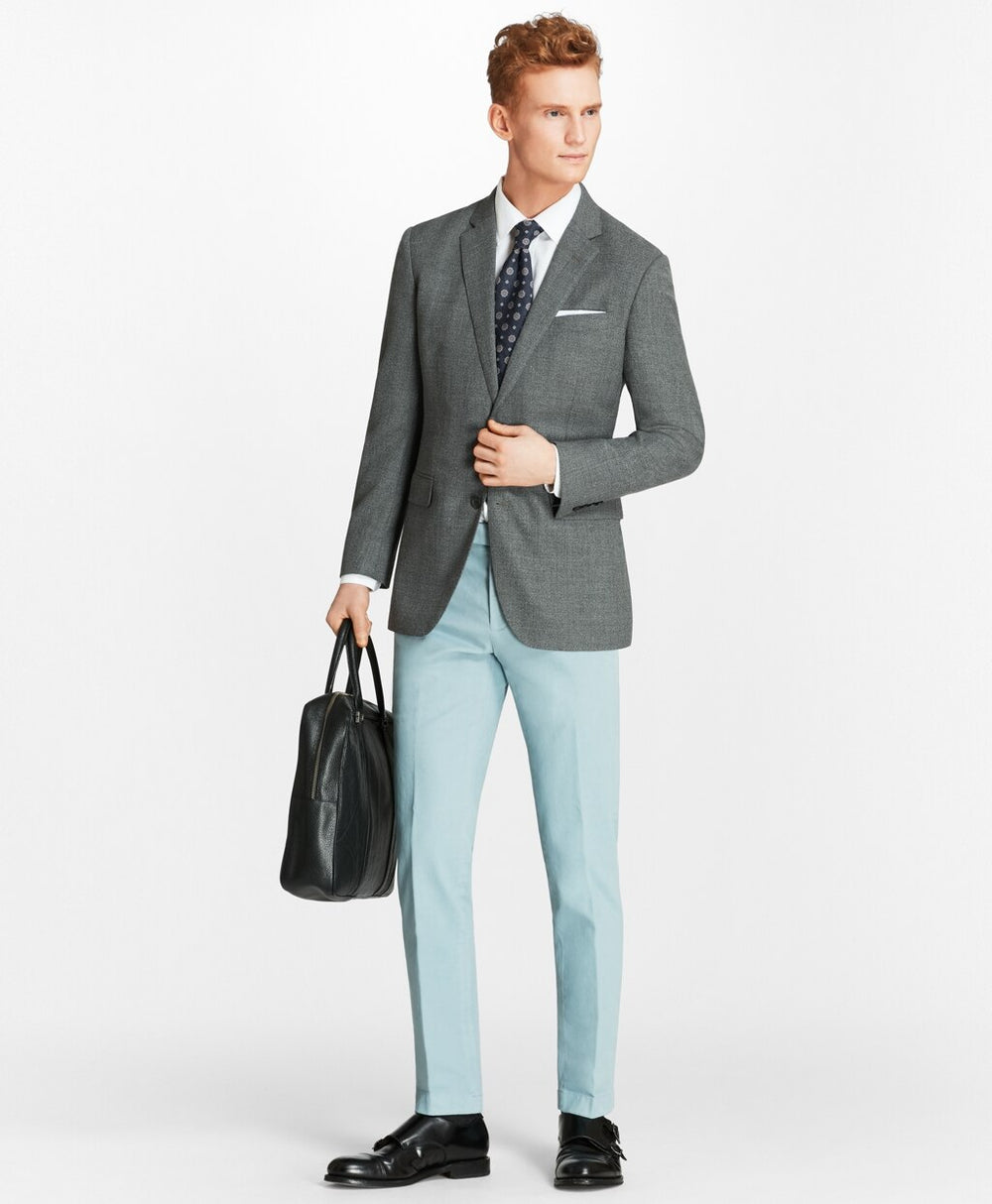 Brooks Brothers Men Soho Fit Garment-Dyed Stretch Broken Twill Chinos