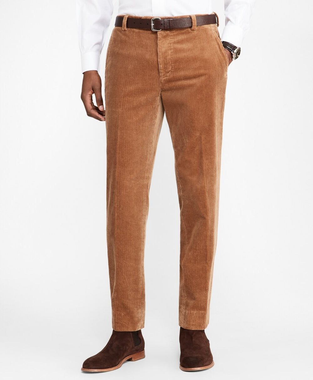 Brooks Brothers Men Milano Fit Wide Wale Stretch Corduroys
