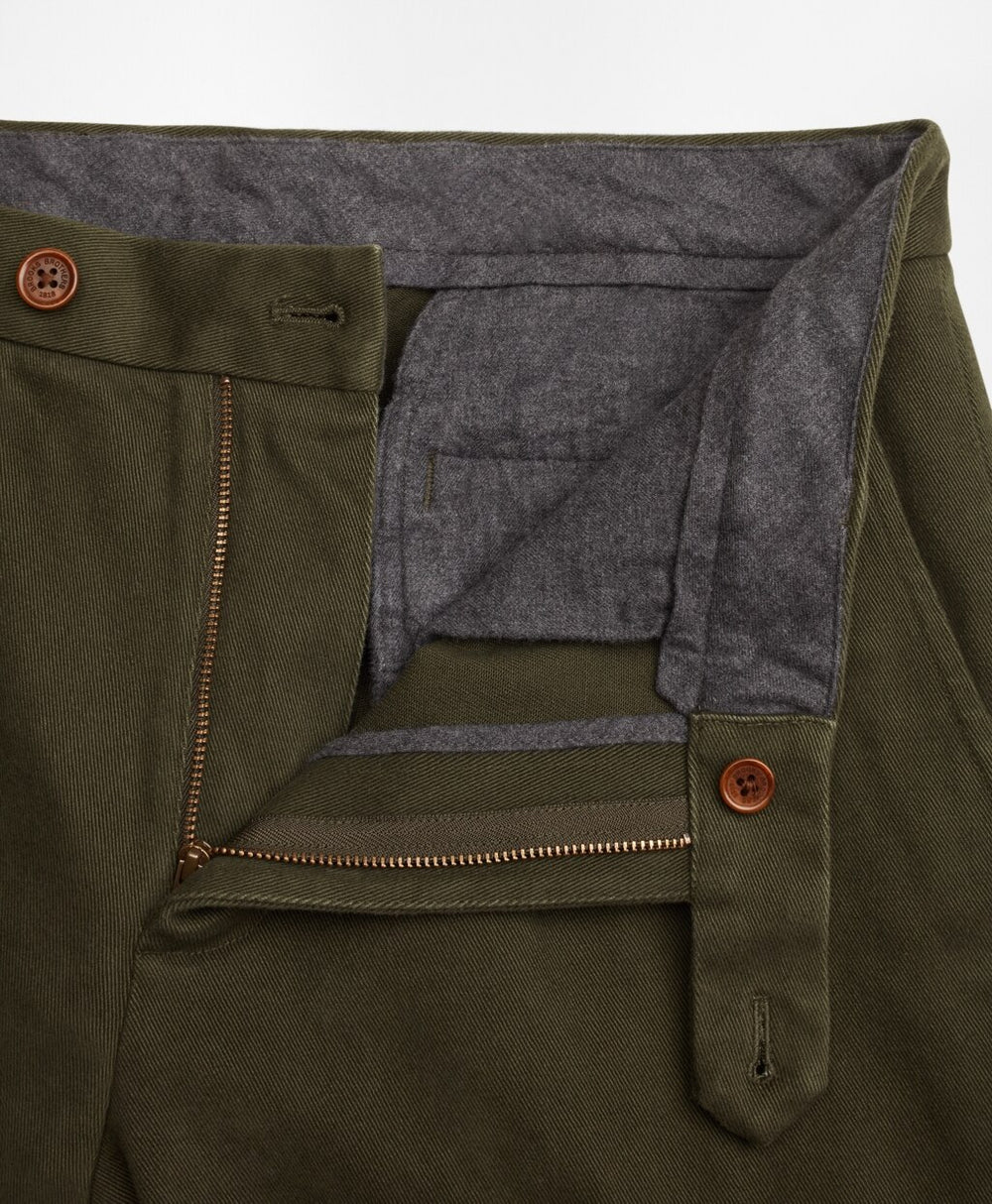 Brooks Brothers Men Milano Fit Brushed Twill Stretch Chinos