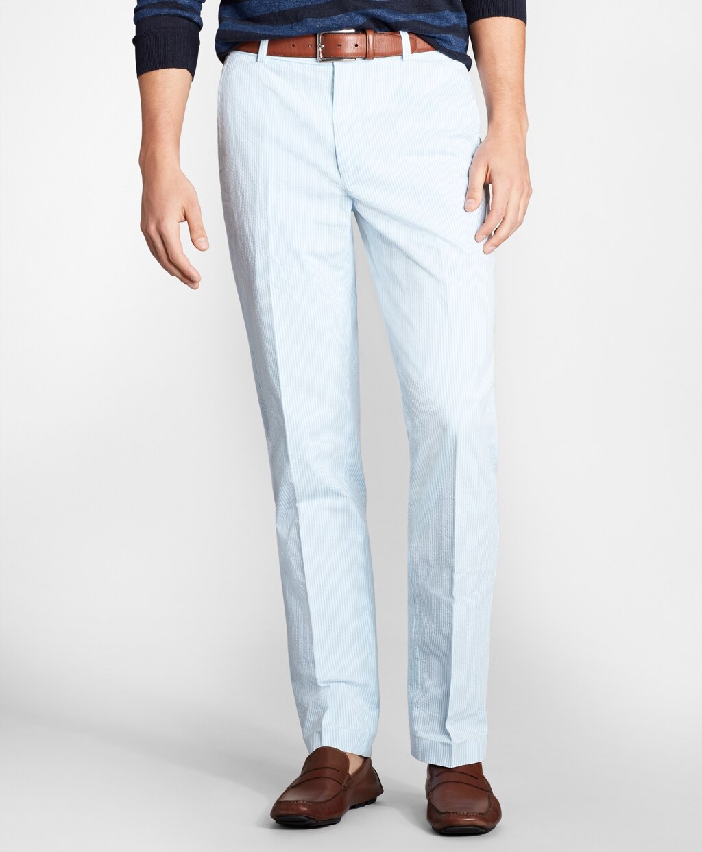 Brooks Brothers Men Clark Fit Stripe Seersucker Pants
