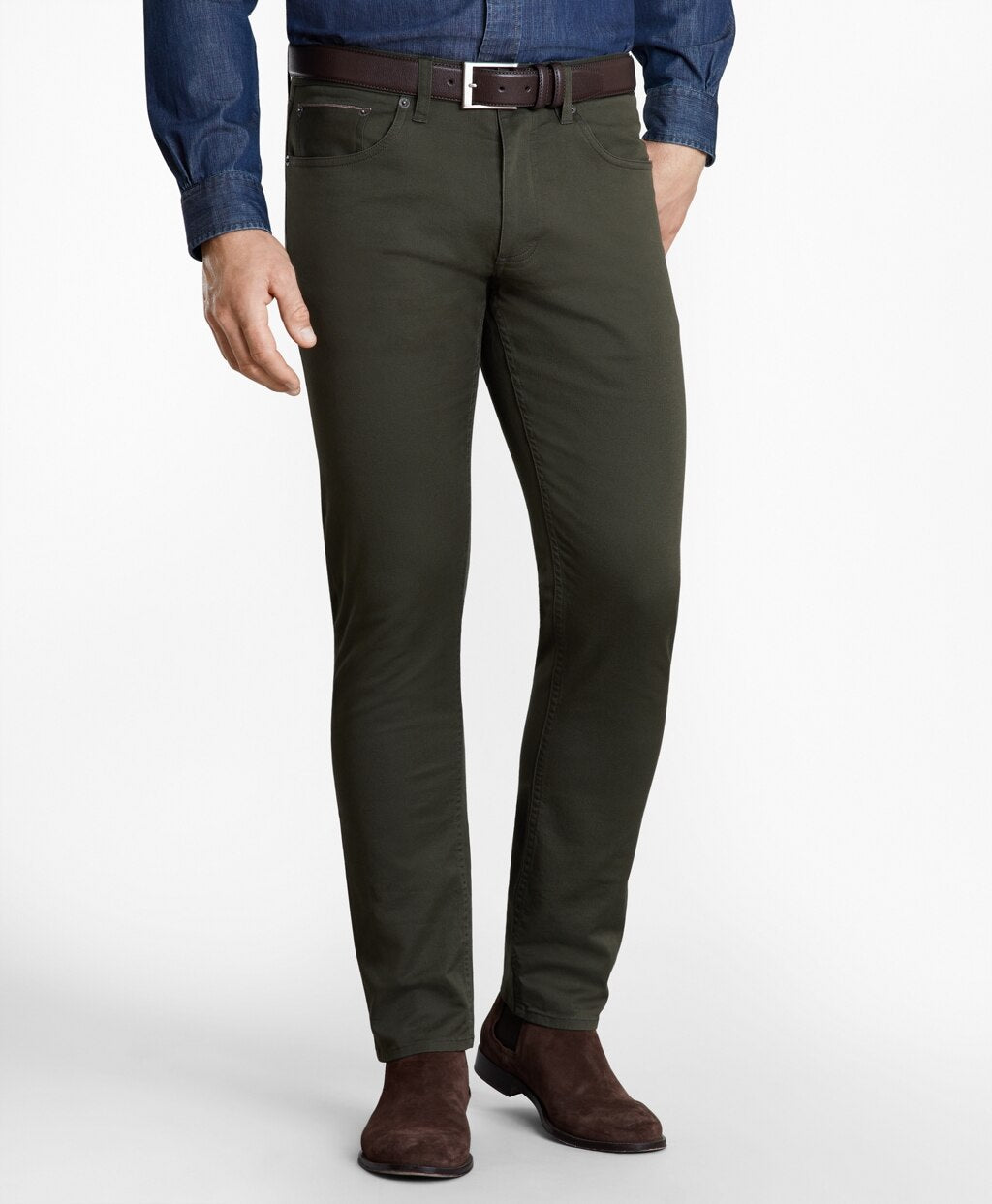 Brooks Brothers Men Five-Pocket Selvedge Twill Pants