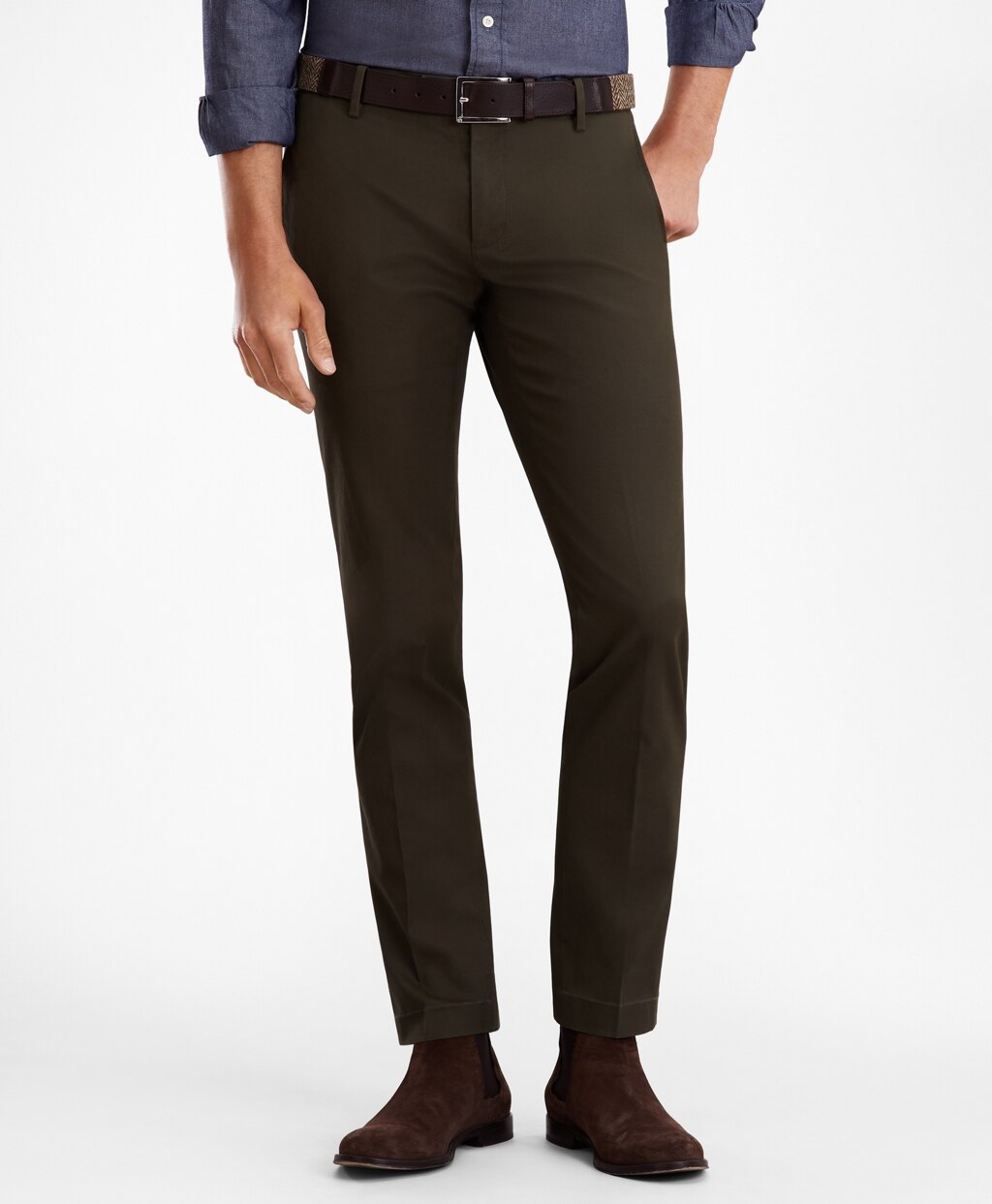 Brooks Brothers Men Soho Fit Supima® Cotton Stretch Chinos