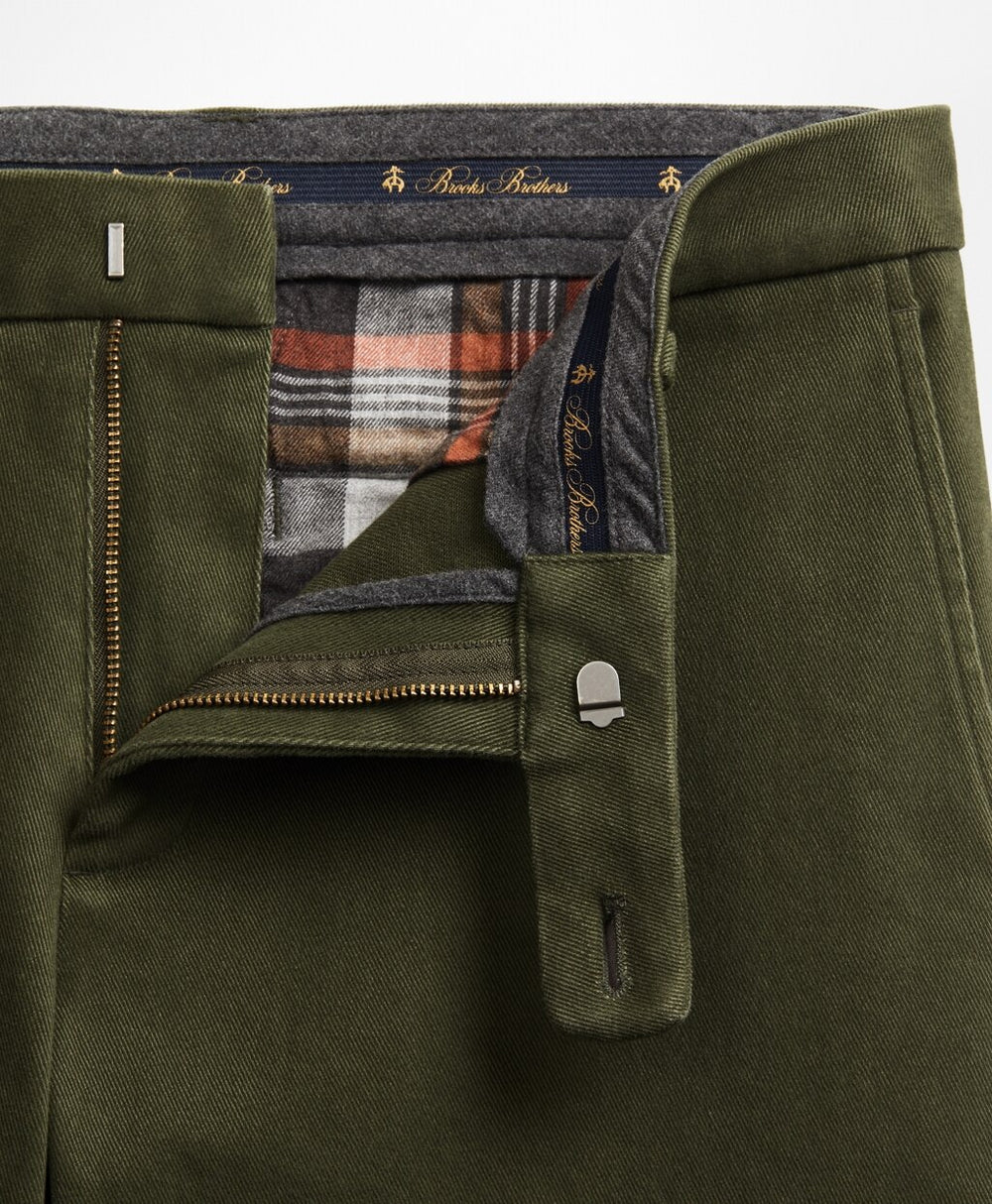 Brooks Brothers Men Soho Fit Brushed Twill Stretch Chinos