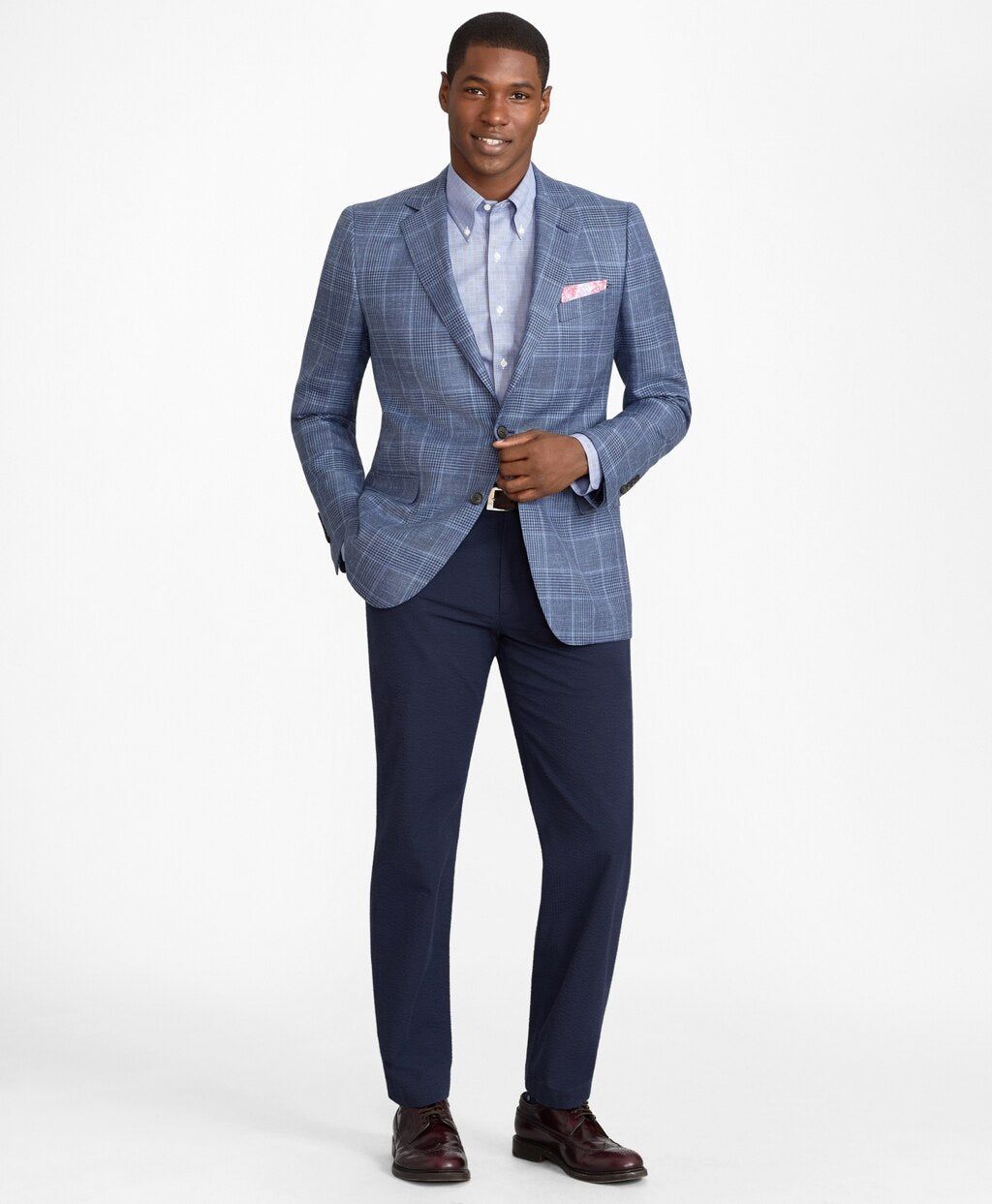 Brooks Brothers Men Clark Fit Seersucker Pants