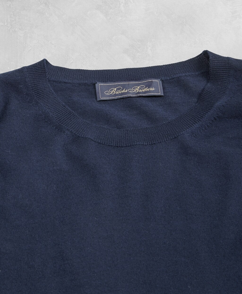 Brooks Brothers Men Golden Fleece® 3-D Knit Fine-Gauge Merino Crewneck Sweater