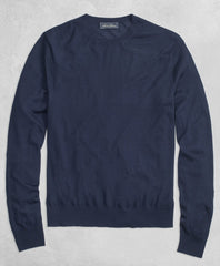 Brooks Brothers Men Golden Fleece® 3-D Knit Fine-Gauge Merino Crewneck Sweater